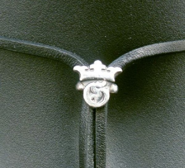 画像4: G&Crown Adjustable Leather Necklace (4)