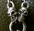 画像15: 1/3 Skull On Dagger With 2 Quarter Skulls & 7 Chain Links Necklace (15)