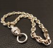 画像7: Medium Platinum Finish Lion With Quarter 10k Gold H.W.O & Anchor Chain Links Necklace (7)