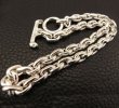 画像9: Half Small Oval Chain & Half T-bar Necklace (Platinum Finish) (9)