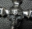画像15: Large Skull On 2Skulls Hammer Double Face Dagger With 2Lions & Battle-Ax Small Oval Chain Links Necklace (15)