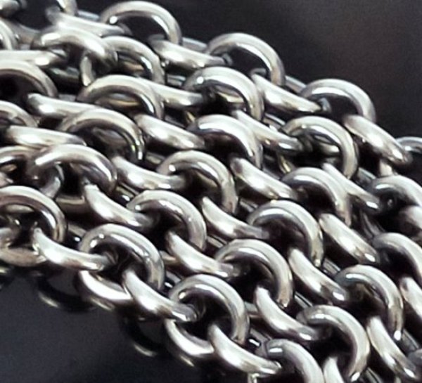 画像5: 1/16 Size 10k Gold T-bar With 3.9Chain Necklace (5)