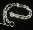 画像5: 7.5mm Marine Chain & Quarter T-bar Necklace (Platinum Finish) (5)