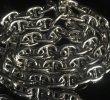 画像3: 7.5mm Marine Chain & Quarter T-bar Necklace (Platinum Finish) (3)