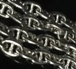 画像2: 7.5mm Marine Chain & Quarter T-bar Necklace (Platinum Finish) (2)