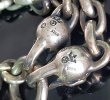 画像10: Single Skull With Macaroni 2 Single Skulls & Small Oval Chain Links Necklace (10)