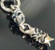 画像7: Single Skull With Macaroni 2 Single Skulls & Small Oval Chain Links Necklace (7)