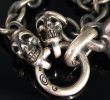 画像9: Face With Quarter 2 Skulls & 7Chains Necklace (9)