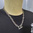 画像7: 7.5mm Marine Chain & Quarter Clasic T-bar Necklace  (7)
