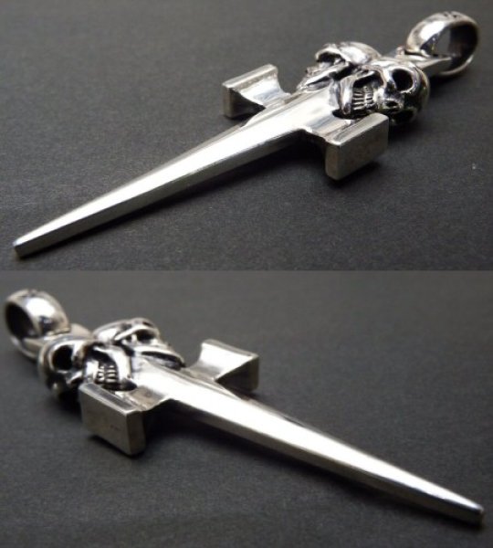 画像4: Double Skull Dagger Square Bottom & H.W.O Pendant (4)