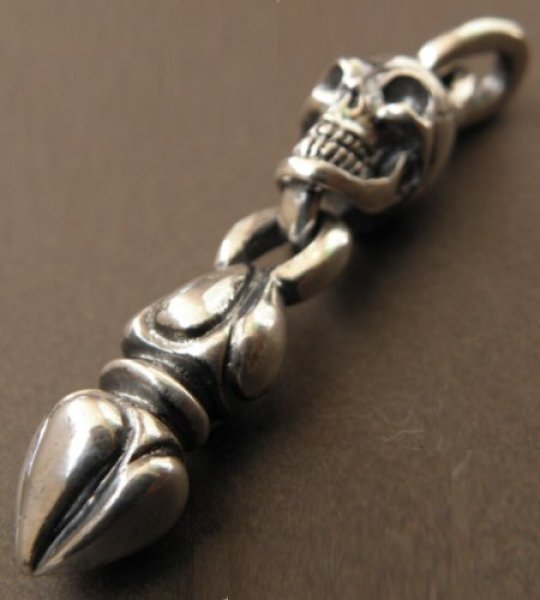 画像2: Single Skull With Noodle Pendant (2)