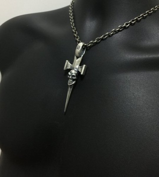画像4: Single Skull Dagger Square Bottom & H.W.O Pendant (4)