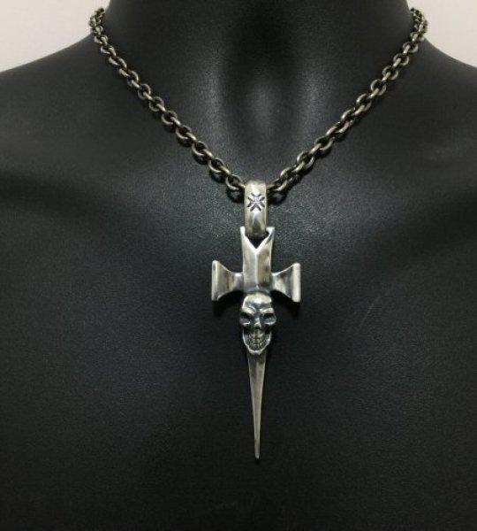 画像7: Single Skull Dagger Square Bottom & H.W.O Pendant (7)