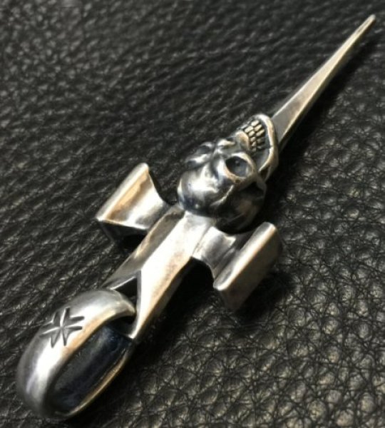 画像6: Single Skull Dagger Square Bottom & H.W.O Pendant (6)