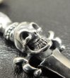 画像2: One third Skull On Dagger Pendant With H.W.O (2)