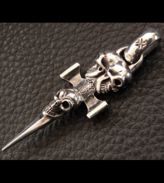 画像11: Half Triple Skull Dagger Square Bottom & H.W.O Pendant (11)