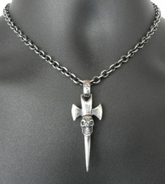 画像10: Quarter Single Skull Dagger Round Bottom & H.W.O Pendant (10)