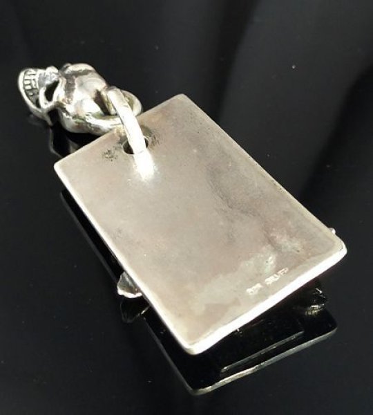 画像9: Single Skull With Rose Dog Tag (9)