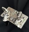 画像2: Single Skull With Rose Dog Tag (2)