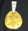 画像2: Pure Gold Wrap 1/16 Constantine Cross Blob Pendant  (2)