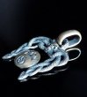 画像6: Buffalo Skull On Snake Buckle With G&Crown Button Pendant (6)