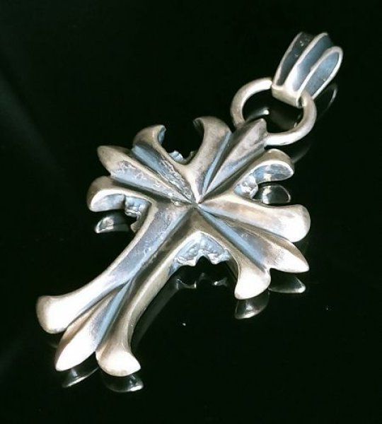 画像6: Limited Grooved Long Cross With Chevron Bail Pendant (6)