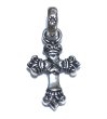 画像1: 1/16  Long 4 Heart Crown Cross With H.W.O Pendant (1)
