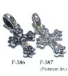 画像11: 1/16  Long 4 Heart Crown Cross With H.W.O Pendant [Platinum finish] (11)