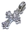 画像5: 1/16  Long 4 Heart Crown Cross With H.W.O Pendant [Platinum finish] (5)