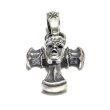 画像4: 1/16 Face On Battle-Ax Cross With Classic H,W,O Pendant (4)