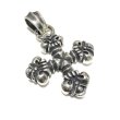 画像1: Quarter Gothic Cross With Chevron Bail Pendant (1)