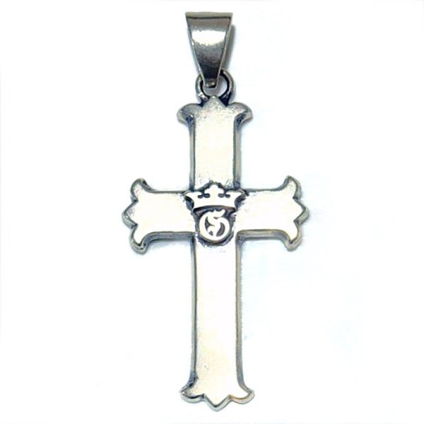 画像2: Raised G & Crown Constantin Long Cross Pendant (2)