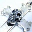 画像7: Skull On Constantin Long Cross Pendant  (7)