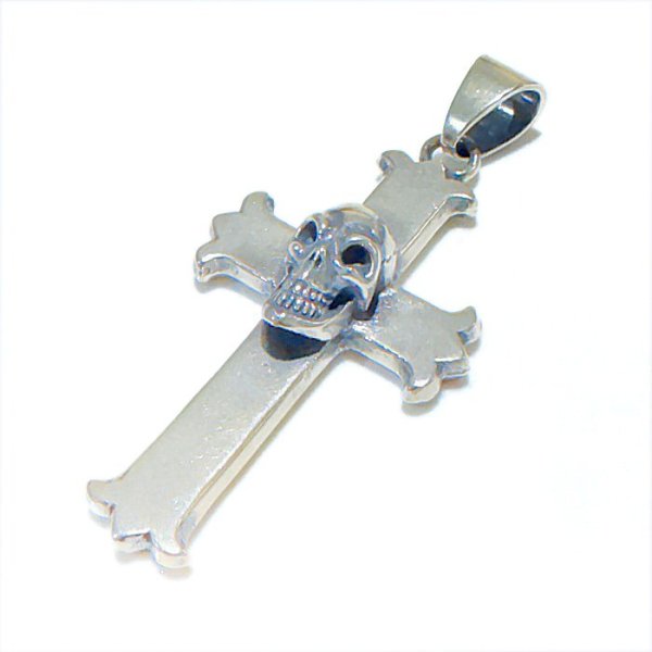 画像6: Skull On Constantin Long Cross Pendant  (6)