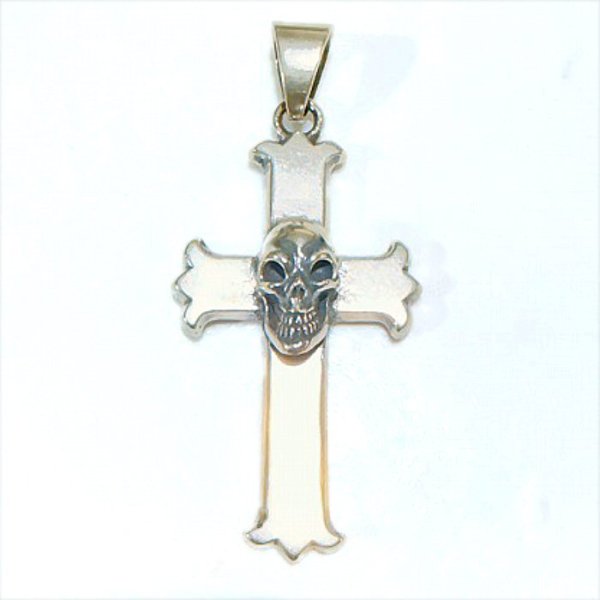 画像4: Skull On Constantin Long Cross Pendant  (4)