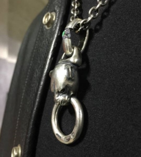 画像13: ZAZA Diamond Line Panther With Floating Diamond H.W.O Pendant (13)