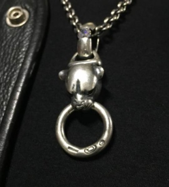 画像12: ZAZA Diamond Line Panther With Floating Diamond H.W.O Pendant (12)