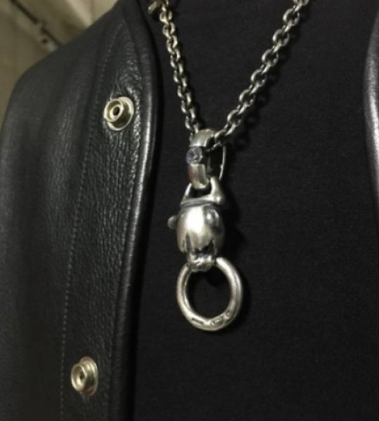 画像10: ZAZA Diamond Line Panther With Floating Diamond H.W.O Pendant (10)