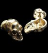 画像2: 18k Gold Twelve Small Skull Pierce (Screw type) (2)