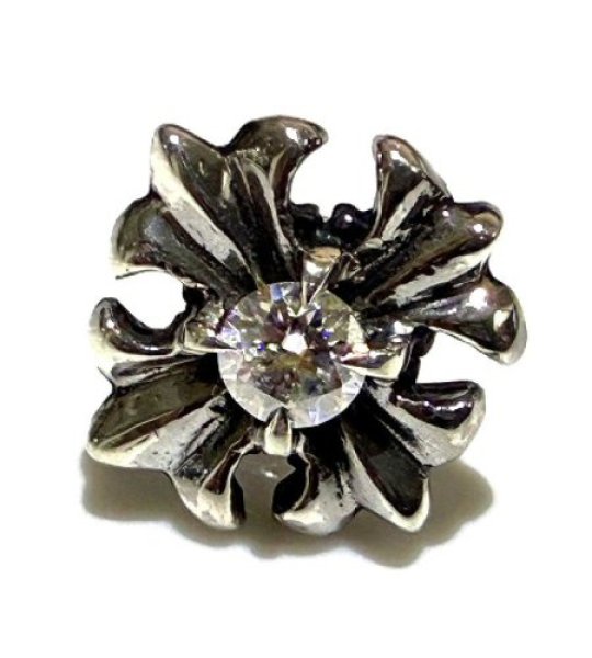 画像3: 1/48 Short Grooved Cross With Diamond Pierce (Large Stone) (3)