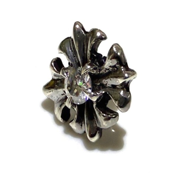 画像2: 1/48 Short Grooved Cross With Diamond Pierce (Large Stone) (2)