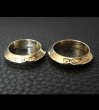 画像3: 10k Gold Quarter Triangle Wire Bangle Ring (3)