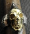 画像9: 18k Gold Skull with Spike Ring (9)