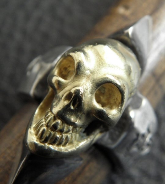 画像9: 18k Gold Skull With Spike Ring (9)