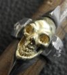 画像7: 18k Gold Skull with Spike Ring (7)