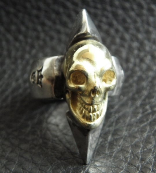 画像4: 18k Gold Skull With Spike Ring (4)