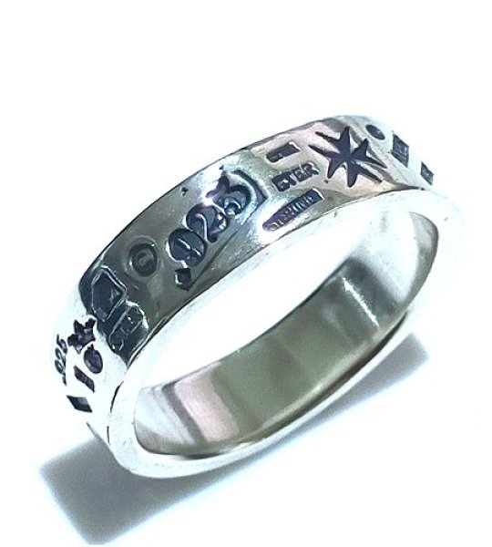 画像2: Multi Stamp Flat Bar Ring (2)
