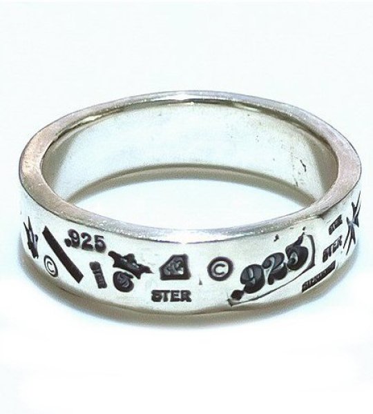 画像9: Multi Stamp Flat Bar Ring (9)