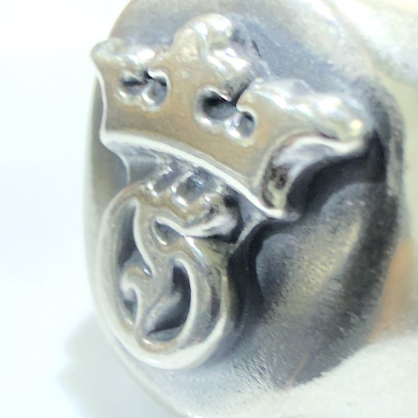 画像4: Raised G & Crown Signet Ring（Slim) (4)