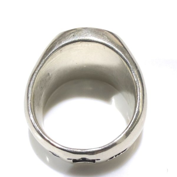 画像3: Raised G & Crown Signet Pinky Ring (3)